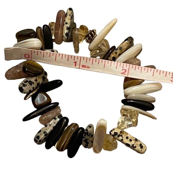 BPD Semi Precious Stone Stretchy Bracelet - Picture 7 of 8